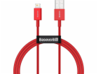 Kabel USB na iP 2,4A 1m (červený)