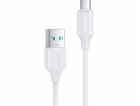 Joyroom USB -A - microUSB 0,25 m bílý kabel