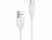 Joyroom USB -A - microUSB 0,25 m bílý kabel