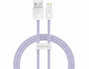 Kabel USB pro Lightning Baseus řady Dynamic 2, 2,4 A, 1 m (fialový)