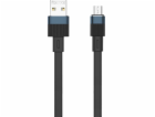 Kabel USB-micro USB Remax Flushing, RC-C001, 1 m (černý)