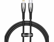 Kabel USB-C pro Lightning Baseus řady Glimmer, 20 W, 1 m (černý)