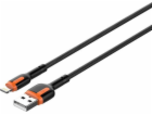 LDNIO LS531, USB - Lightning kabel 1 m (šedo-oranžový)