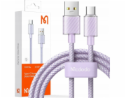 Kabel USB-A na USB-C Mcdodo CA-3655, 100W, 2m (fialový)