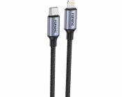 Foneng X95 fémfejű fonott kábel USB-C - Lightning PD 20W 1,2 m (szürke)