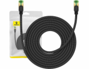 Opletený síťový kabel cat.8 Baseus Ethernet RJ45, 40 Gb/s, 8 m (černý)