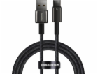 Kabel Baseus Tungsten Gold USB na USB-C, 100W, 1m (černý)