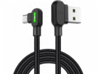 Kabel USB-Micro USB Mcdodo CA-5280 LED, 1,8 m (černý)