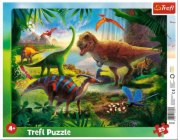 Trefl Rámové puzzle 25 dinosaurů TREFL