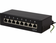 LogiLink Patch stacionární panel LogiLink NP0017B 8x RJ45 kat.6 stíněný