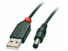 Lindy USB-A – DC kabel 5,5 mm 1,5 m černý (70268)