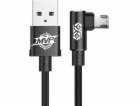 Baseus USB-A - microUSB USB kabel 2 m černý (30554-uniw)