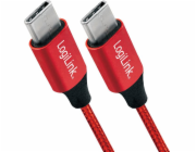 LogiLink USB-C - USB-C kabel USB 0,3 m červený (CU0155)