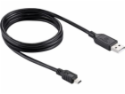 Puluz USB-A - miniUSB USB kabel 1 m černý (SB4137)