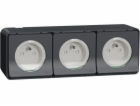 Schneider Electric Mureva Styl Socket 2P+PE trojitá antra...