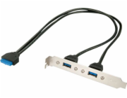 Lindy Zadní panel 2x USB 3.0 (33096)