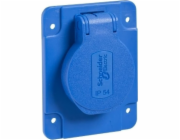Schneider Electric PK zásuvka, modrá, 2p+PE, 10/16A, 250 V, francouzská, IP54, pod omítku. PKN61B
