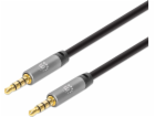 Manhattan Jack 3,5mm - Jack 3,5mm kabel 5m šedý (356015)