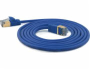 Wantec  Extra dünnesCat.7 RohCable SSTP Patch kabel - 0,2 m - Cat.7 RohCable - S/FTP (S- STP) - RJ- 45 - RJ- 45 - modrý (7128)