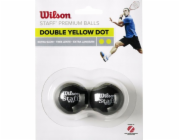 Wilson Wilson Staff Squash Double Yellow Dot 2 Pack Ball WRT617600 Black Jedna velikost
