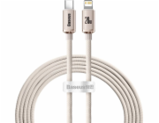 Kabel USB-C do iP Baseus Crystal Shine,  20W, 2m (różowy)