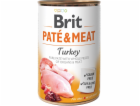 BRIT Paté & Meat with Turkey - mokré krmivo pro psy - 400g