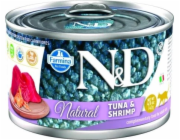 FARMINA N&D Cat Natural Tuna&Shrimp - vlhké krmivo pro kočky - 140 g