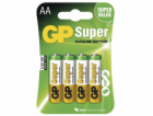 GP alkalická baterie SUPER AA (LR6) 4BL