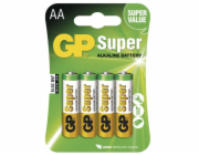 GP alkalická baterie SUPER AA (LR6) 4BL