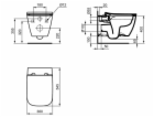 Ideal Standard i.life B, závěsné WC vč. Sendvičové sedátk...