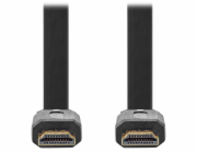 NEDIS High Speed HDMI 2.0 kabel s ethernetem/ 4K@30Hz/ zlacené konektory HDMI-HDMI/ plochý/ černý/ bulk/ 2m