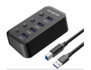 USB 3.2 Superspeed HUB 4-portový s vypínači portů