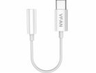 Vipfan L08 USB-C na mini jack 3,5 mm AUX, 10cm, bílý