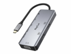 Rozbočovač 9v1 RayCue USB-C na 2x USB-A 3.0 5Gb/s + 2x SD...