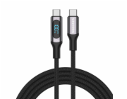 Rychlonabíjecí kabel Rocoren Digital USB-C na USB-C, PD, 1 m (šedý)