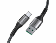 Kabel USB-A na USB-C Lention 6A, 1 m (černý)