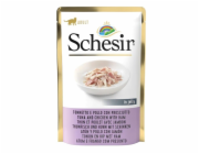 SCHESIR in jelly Tuna and chicken with ham - mokré krmivo pro kočky - 85 g