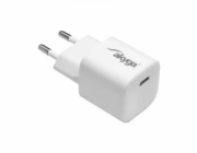 Akyga Nabíječka univerzální USB-C PD 5-12V / max. 3A 25W Quick Charge 3.0 GaN, bílá