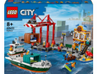 LEGO 60422 Městský přístav s nákladní lodí, stavebnice