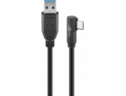 USB 3.2 Gen 1 Kabel, USB-A Stecker > USB-C Stecker 90°