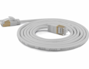 Wantec  Extra dünnesCat.7 RohCable SSTP Patch kabel - 2 m - Cat.7 RohCable - S/FTP (S- STP) - RJ- 45 - RJ- 45 - šedý (7189)