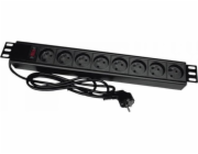 Alantec Power strip 19 8x CEE 7/5 s vypínačem (PZ081U3M)