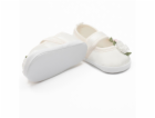 Kojenecké saténové capáčky New Baby Ivory Flowers 3-6 m V...