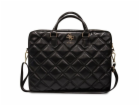 Guess PU Quilted 4G Metal Logo Computer Bag 15/16" Black ...