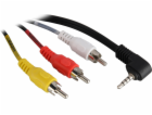 goobay A/V kabel 3,5mm jack -> 3x RCA