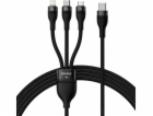 Kabel USB 3v1 Baseus Flash Series 2, USB-C + micro USB + ...