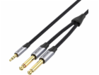 Cable audio mini jack 3.5mm to 2x  6.5mm Vention BARHG 1....