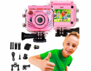 Extralink Kids Camera H18 Pink | Fotoaparát | Displej 1080P 30fps IP68 2.0