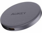 Magnetická bezdrátová nabíječka MagFusion Aukey LC-MC10, 15W Qi2 (černá)