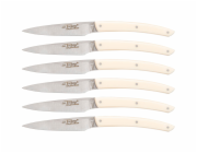 Jean Dubost Laguiole 6 pcs. Knife Set, Acrylic Ivory